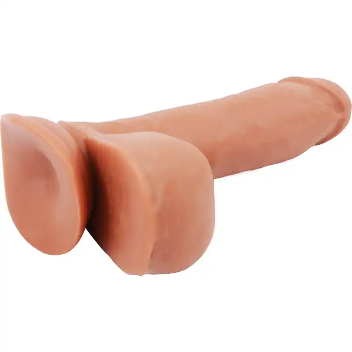 Кофейный фаллоимитатор на присоске Fornicator - 19 см - T-skin ReaL. Фотография 4.