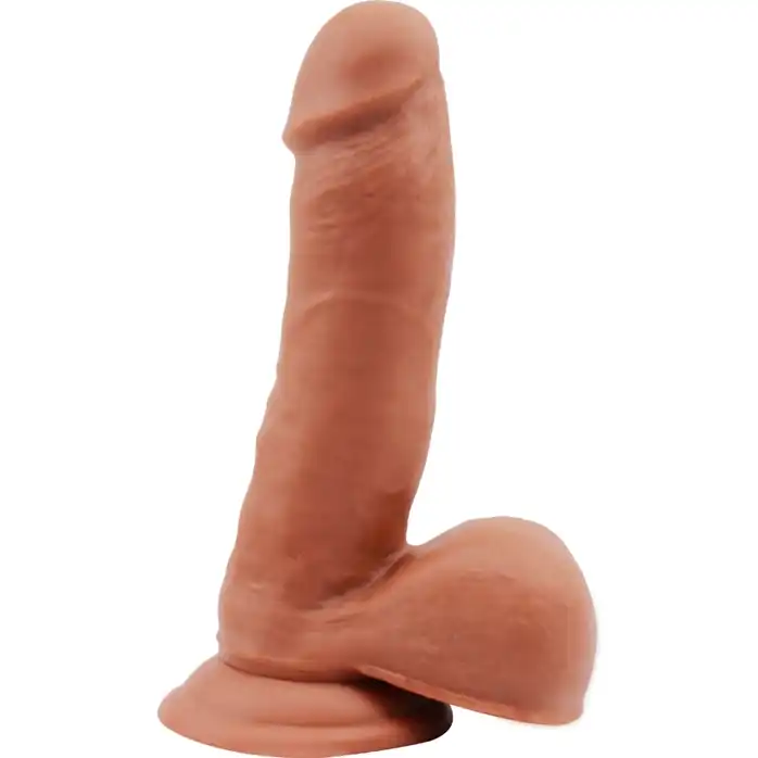 Кофейный фаллоимитатор на присоске Fornicator - 19 см - T-skin ReaL