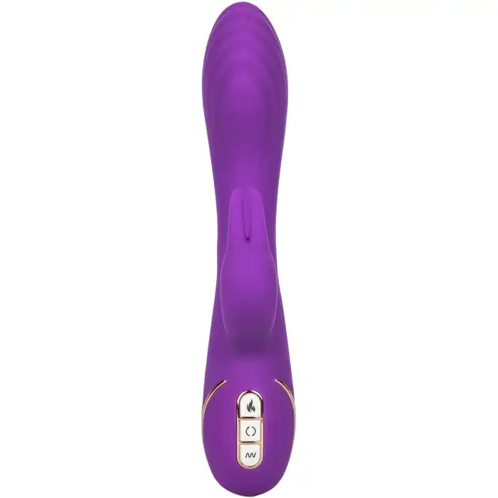 Фиолетовый вибратор-кролик с нагревом Jack Rabbit Signature Heated Silicone Rotating - 21,5 см - Jack Rabbits. Фотография 3.