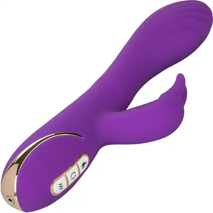 Фиолетовый вибратор-кролик с нагревом Jack Rabbit Signature Heated Silicone Rotating - 21,5 см - Jack Rabbits. Фотография 4.