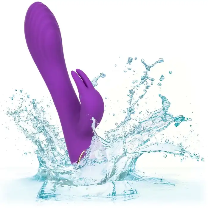 Фиолетовый вибратор-кролик с нагревом Jack Rabbit Signature Heated Silicone Rotating - 21,5 см - Jack Rabbits. Фотография 9.
