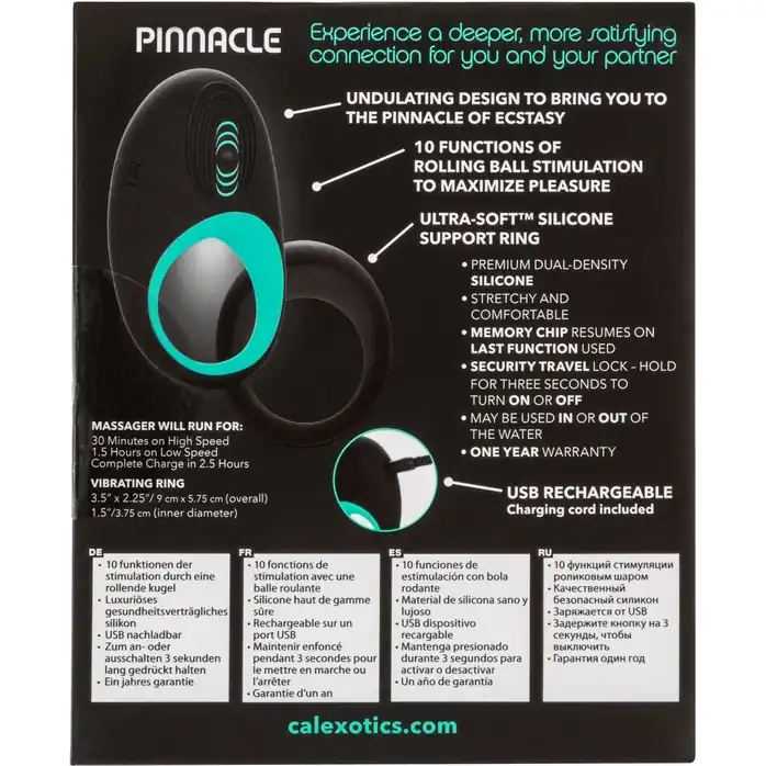 Набор из двух черных эрекционных колец Link Up Pinnacle - Rings!. Фотография 10.