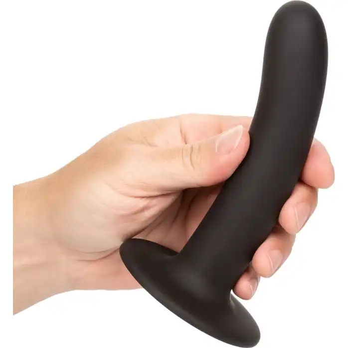 Черный анальный стимулятор Silicone Smooth Probe - 15,25 см. Фотография 4.