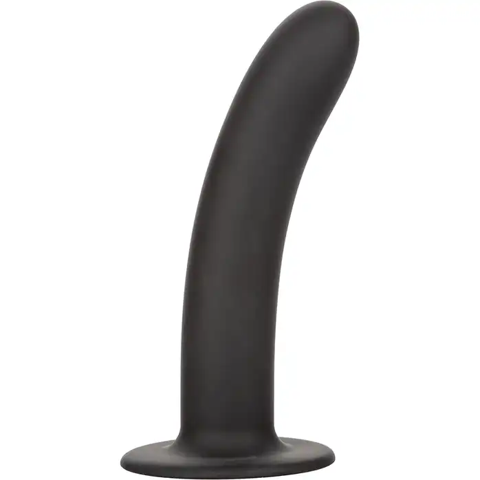 Черный силиконовый анальный стимулятор 7” Smooth Probe - 17,75 см. Фотография 5.