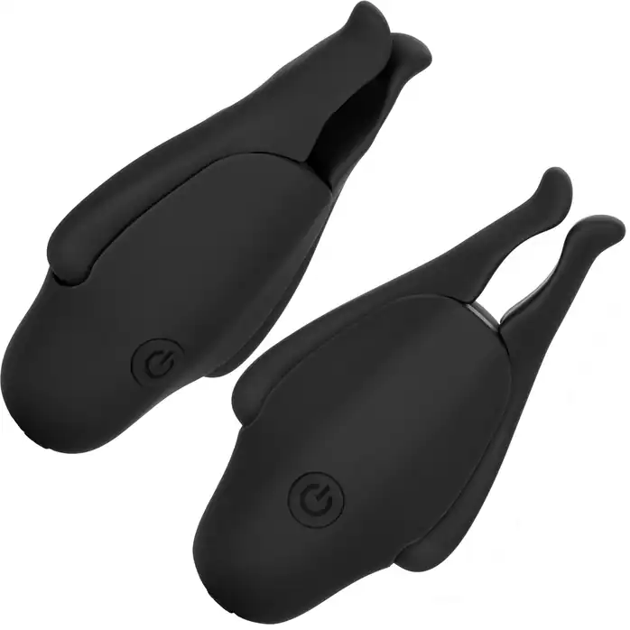 Черные виброзажимы для сосков Nipple Play Rechargeable Nipplettes - Nipple Play