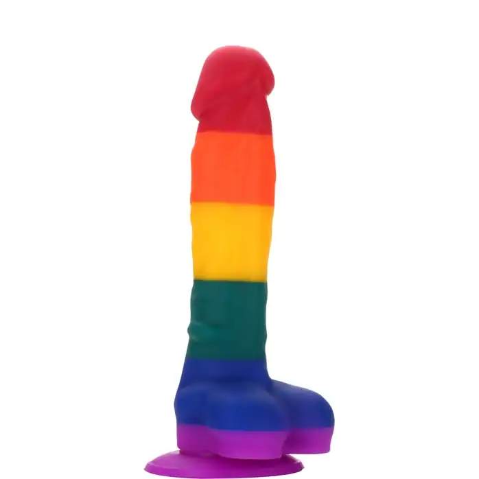 Разноцветный фаллоимитатор-реалистик COLOURFUL DILDO - 17,5 см - Colourful love
