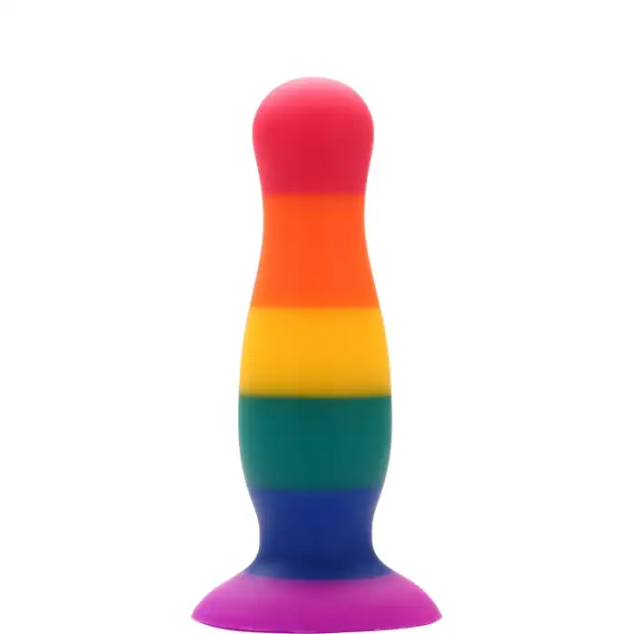 Разноцветная анальная пробка COLOURFUL PLUG - 10,5 см - Colourful love