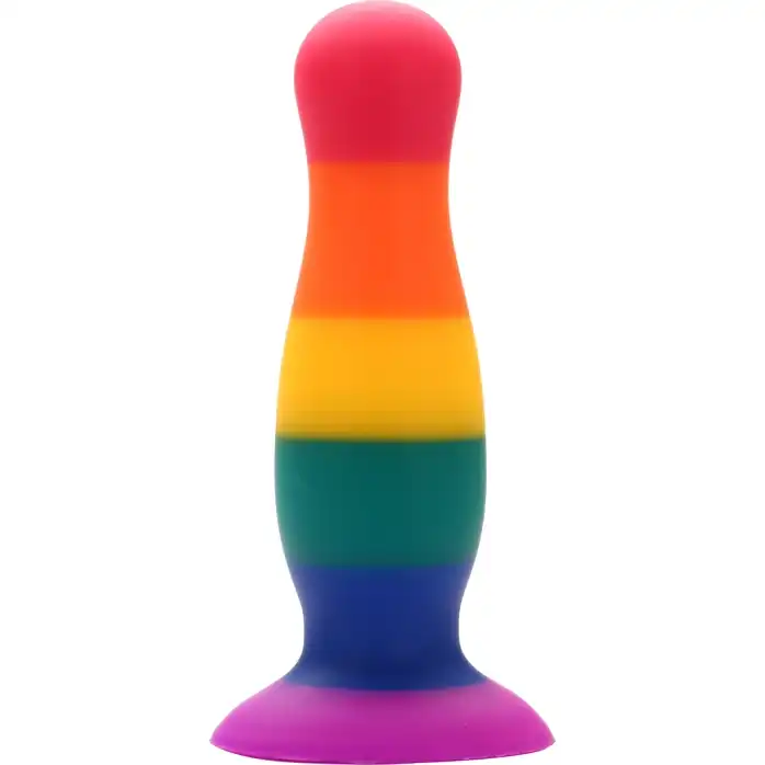 Разноцветная анальная пробка COLOURFUL PLUG - 14,5 см - Colourful love