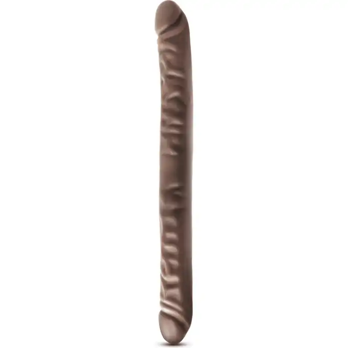 Коричневый двусторонний фаллоимитатор 18 Inch Double Dildo - 45,7 см - Dr. Skin