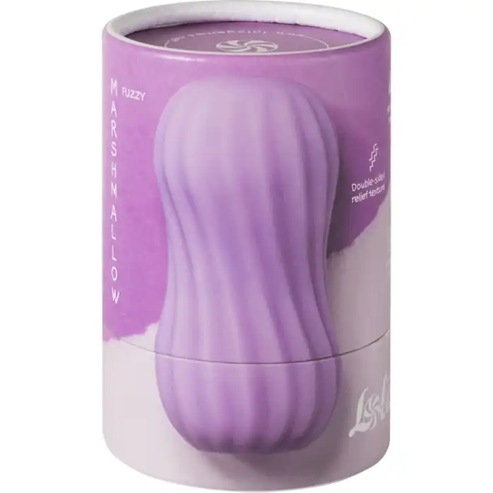 Сиреневый мастурбатор Fuzzy - Marshmallow