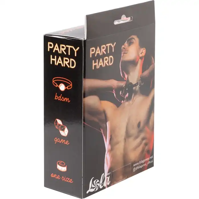 Черный кляп Love Addict на замочке - Party Hard. Фотография 3.