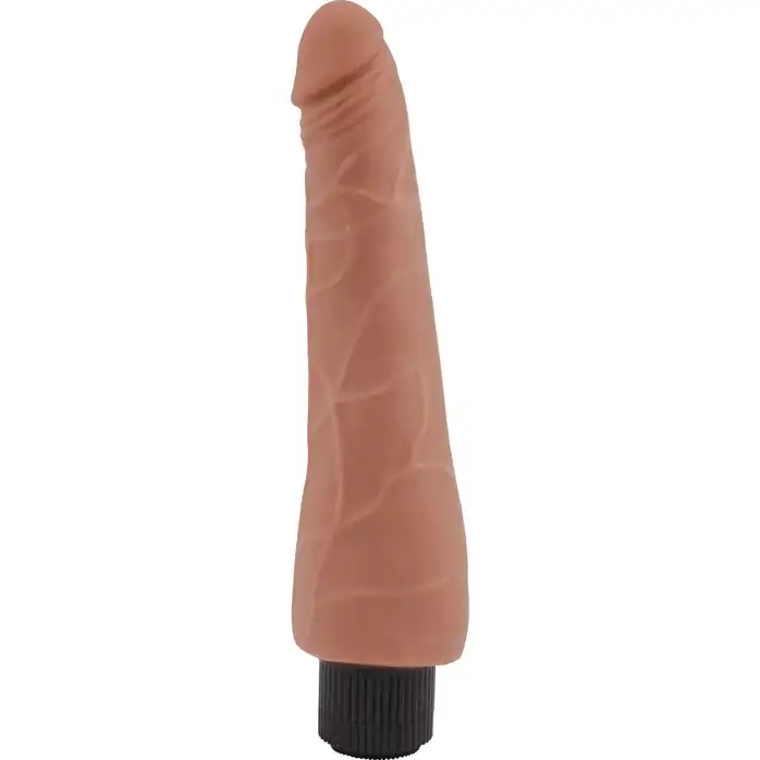 Кофейный вибратор-реалистик Flirtation - 24 см - T-skin ReaL