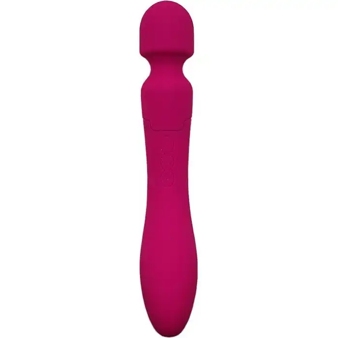 Розовый двусторонний вибратор CosmoWand - 24 см