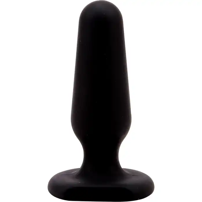 Черная анальная пробка S Silicone Plug - 7,3 см - Black Mont