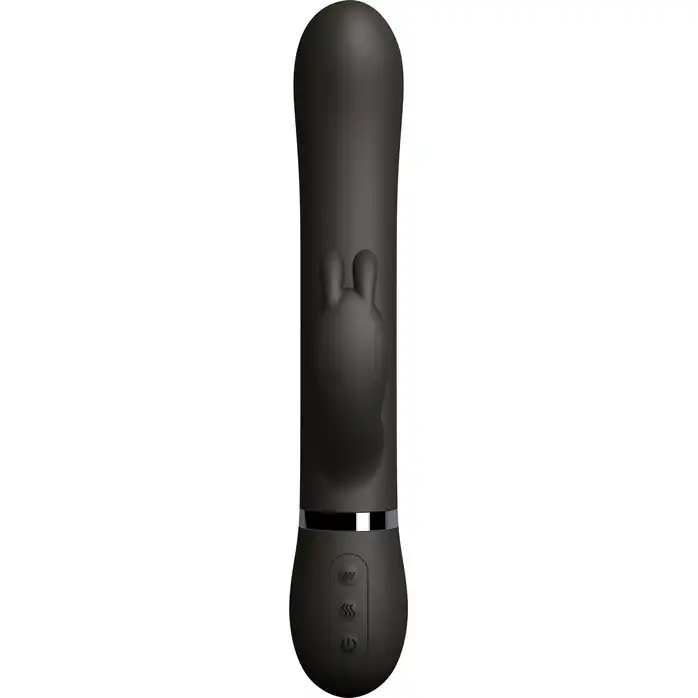 Черный вибромассажер-кролик Kegel Rabbit с браслетом - 22,5 см - Sexercise. Фотография 2.