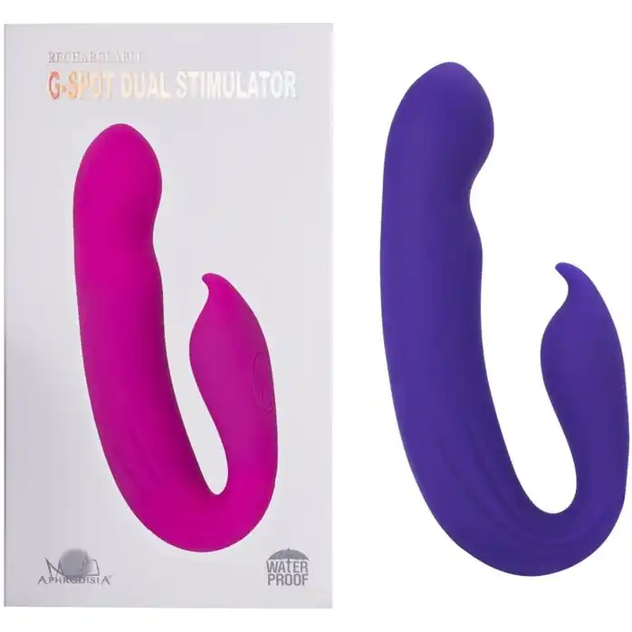 Фиолетовый вибратор G-Spot Dual Stimulator - 17,1 см. Фотография 3.