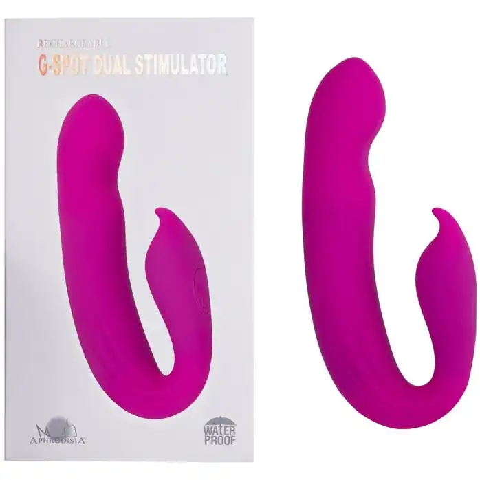 Розовый вибратор G-Spot Dual Stimulator - 17,1 см. Фотография 3.
