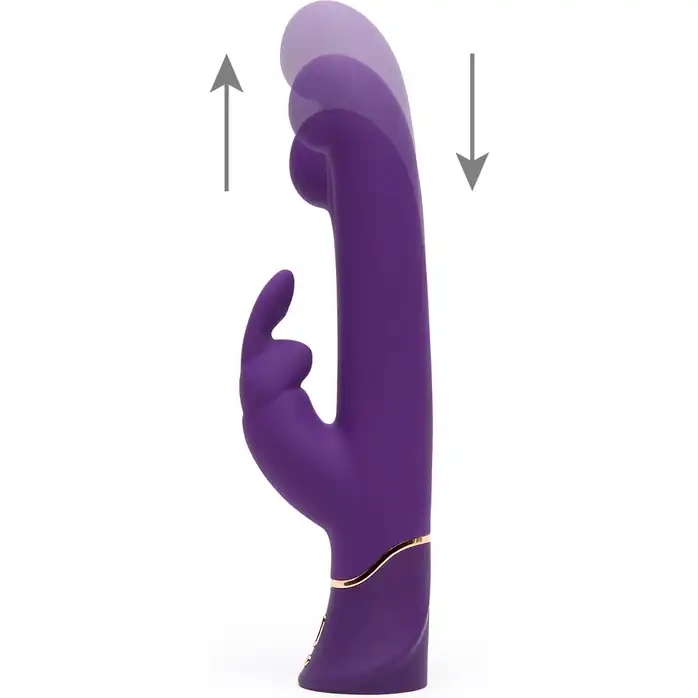 Фиолетовый вибратор Greedy Girl Power Motion Thrusting Rabbit Vibrator - 21,6 см - Fifty Shades of Grey. Фотография 3.