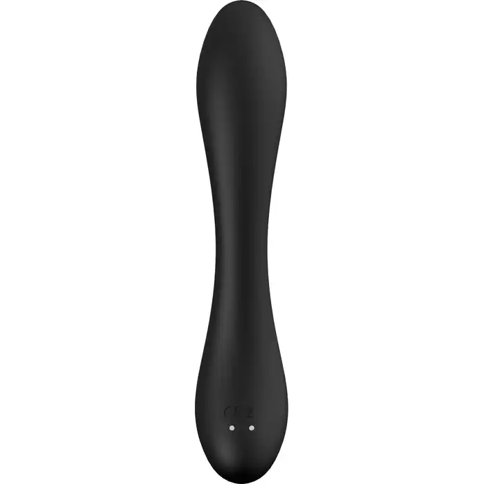 Черный вибратор для точки G NATASHA - 20 см - Prestige. Фотография 4.