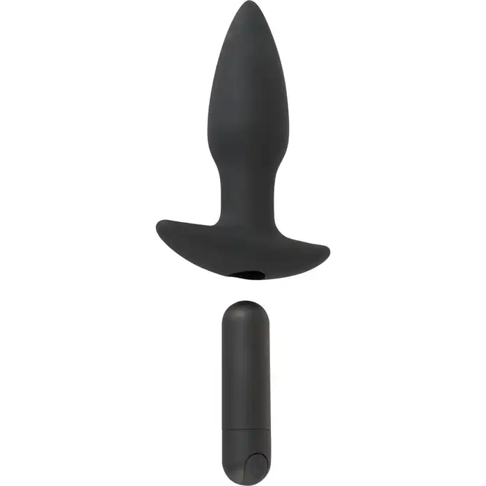 Черная анальная вибропробка с пультом ДУ Remote controlled Butt Plug - 13 см - You2Toys. Фотография 3.
