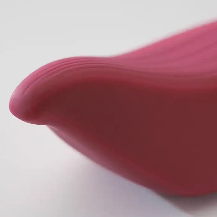 Бордовый клиторальный стимулятор IROHA TORI - IROHA Vibrators. Фотография 3.