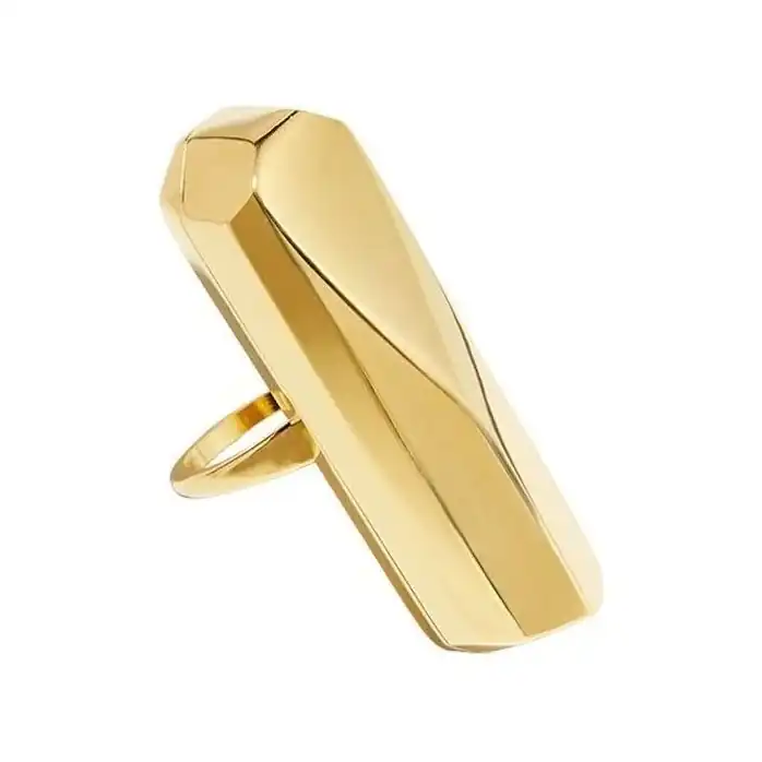 Золотистое кольцо-вибратор Palma Gold Size 7