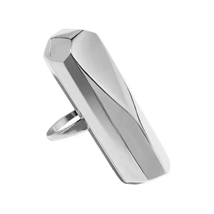 Серебристое кольцо-вибратор Palma Silver Size 6