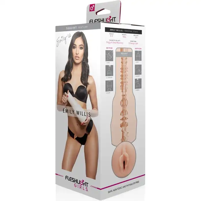 Мастурбатор-вагина Fleshlight Girls - Emily Willis Squirt. Фотография 4.