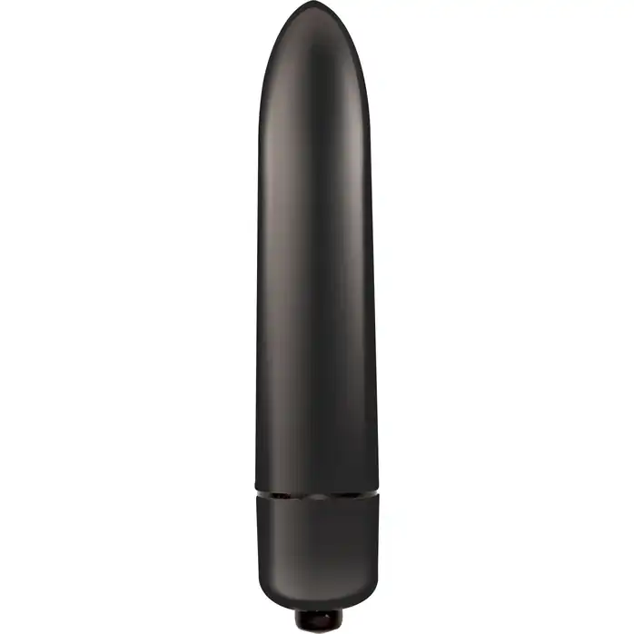 Черная гладкая вибропуля Mae - 9 см