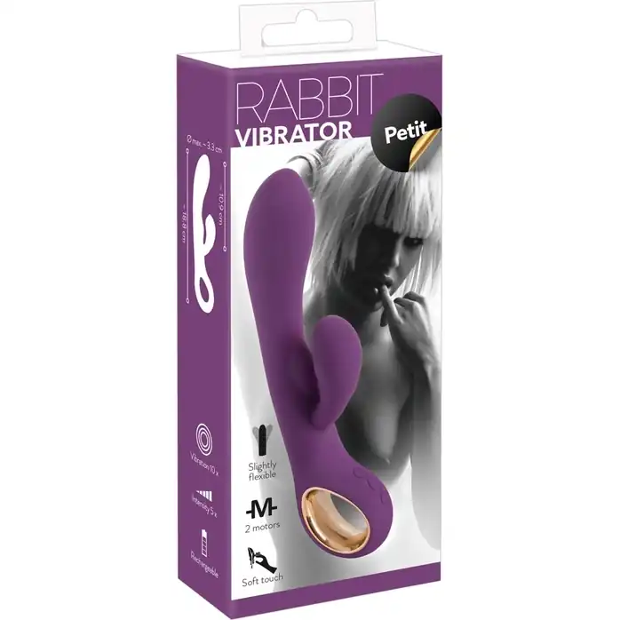 Фиолетовый вибростимулятор-кролик Rabbit Petit - 18,7 см - You2Toys. Фотография 8.