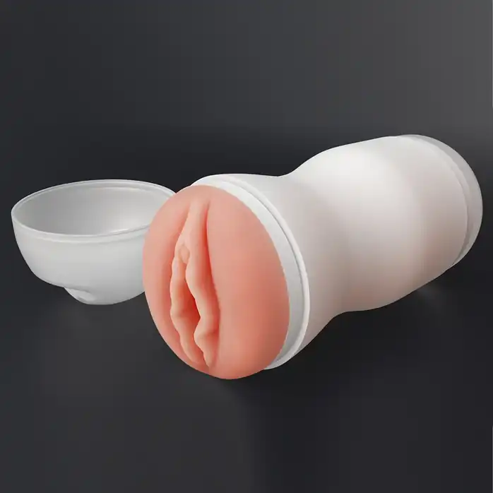 Телесный мастурбатор-вагина Sex In A Can Vagina Stamina Tunnel. Фотография 2.