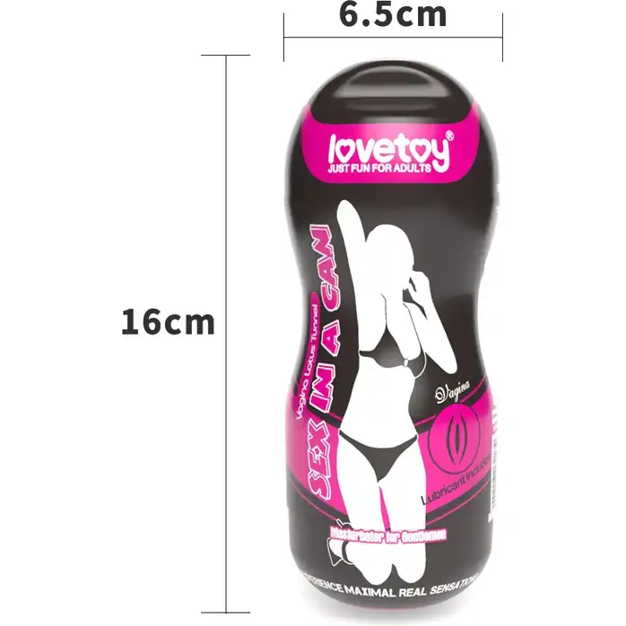 Телесный мастурбатор-вагина Sex In A Can Vagina Lotus Tunnel. Фотография 3.