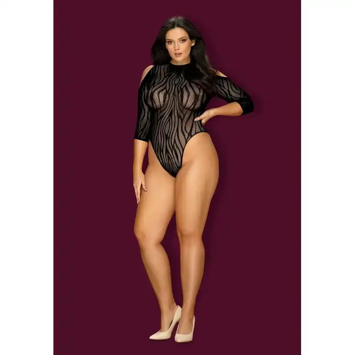 Стильное боди с открытыми плечами - Spicy. Фотография 3.