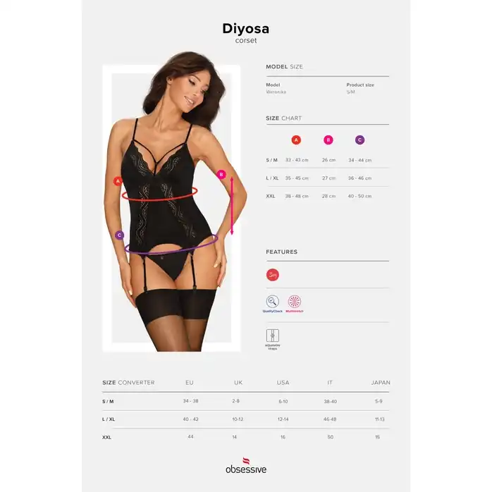Элегантный корсаж Diyosa - Sexy. Фотография 5.