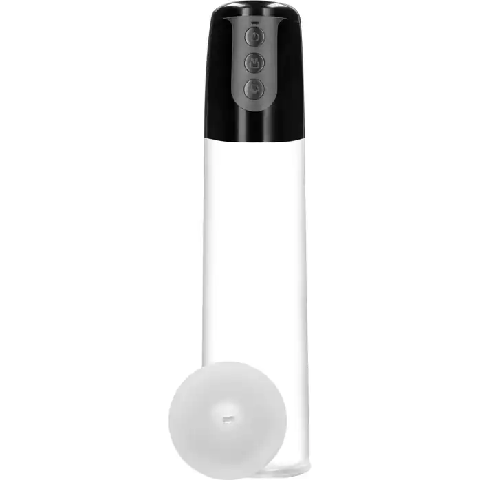Автоматическая прозрачная вакуумная помпа Automatic Cyber Pump with Masturbation Sleeve - PUMPED. Фотография 4.