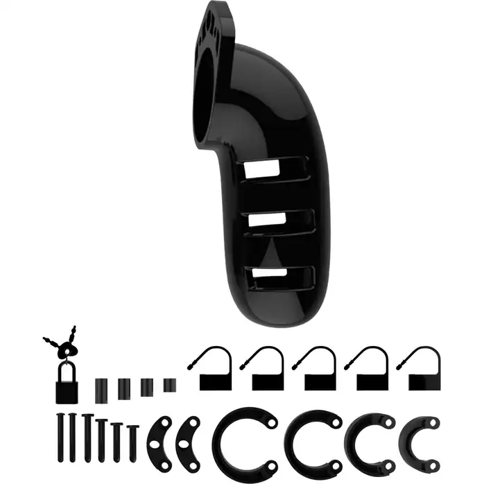 Черный мужской пояс верности Cock Cage Model 06 Chastity - ManCage. Фотография 2.