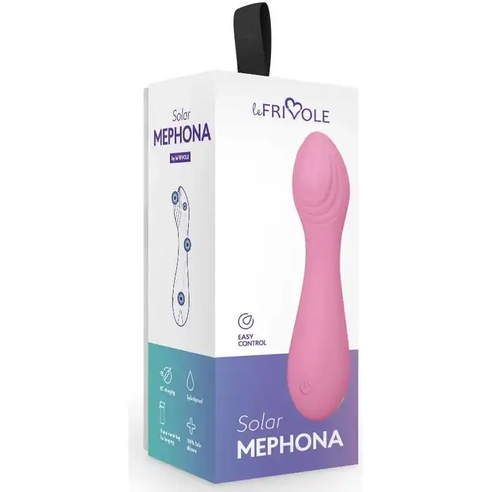 Розовый мини-вибратор Mephona - 11,7 см - Solar collection. Фотография 3.