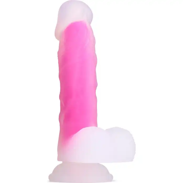 Ярко-розовый фаллоимитатор-реалистик So Divine Glorious Real skin feel pink dildo - 19 см. Фотография 2.