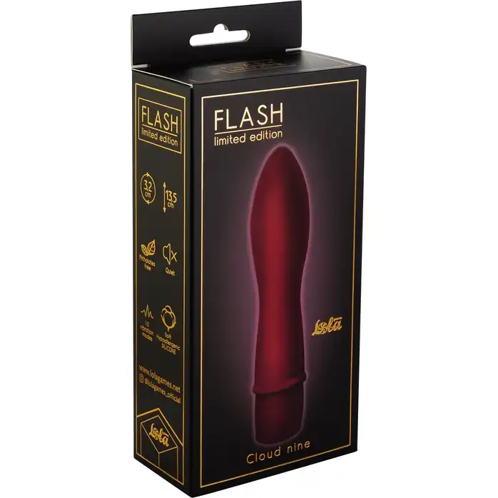 Красный вибратор Cloud Nine - 13,5 см - Flash. Фотография 2.