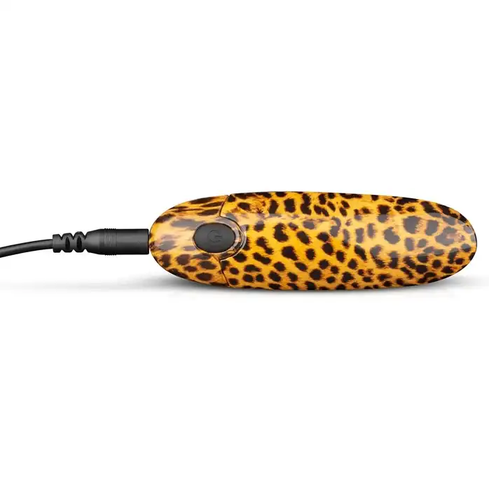 Леопардовый вибромассажер-помада Asha Lipstick Vibrator - 10 см - Panthra. Фотография 3.