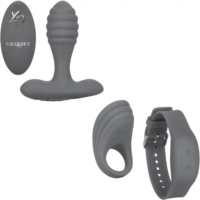 Серый вибронабор Silicone Remote Adventure Set