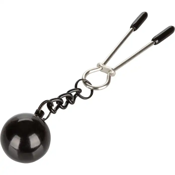 Утяжеленные зажимы-прищепки для сосков Nipple Grips Weighted Tweezer Nipple Clamps - Nipple Play. Фотография 3.