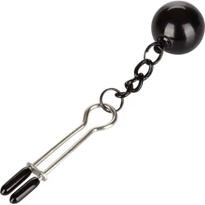 Утяжеленные зажимы-прищепки для сосков Nipple Grips Weighted Tweezer Nipple Clamps - Nipple Play. Фотография 4.