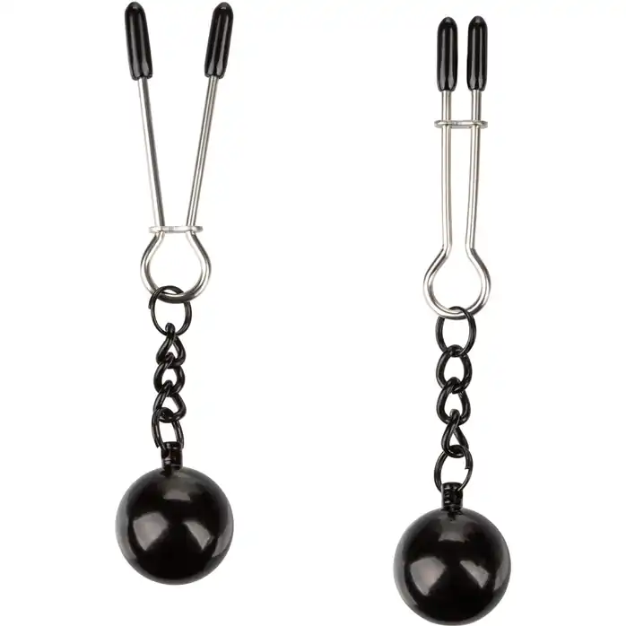 Утяжеленные зажимы-прищепки для сосков Nipple Grips Weighted Tweezer Nipple Clamps - Nipple Play