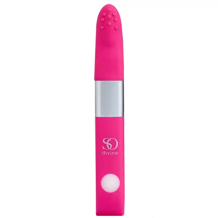 Ярко-розовый вибростимулятор Get Lucky USB Vibrator - 12 см