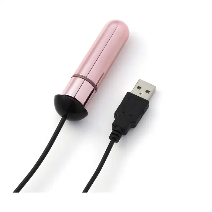 Пудровая вибропуля Shine Mini Rechargeable Bullet - 6,7 см. Фотография 4.