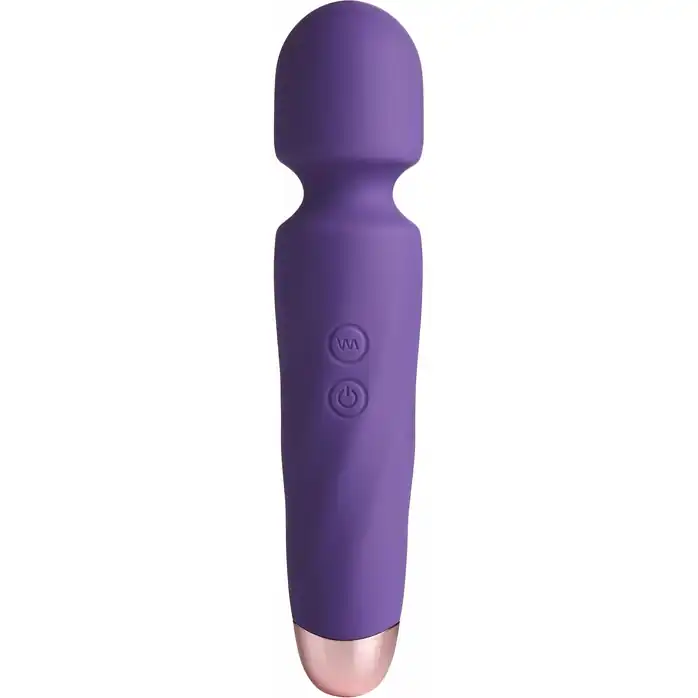 Фиолетовый вибромассажер Smooth Operator Rechargeable Wand - 19,5 см