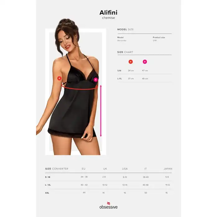 Эффектная сорочка Alifini с крыльями на спинке - Sexy. Фотография 5.