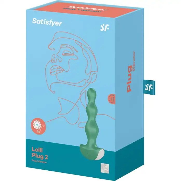 Зеленая анальная пробка с вибрацией Lolli Plug 2 - 14 см. Фотография 6.