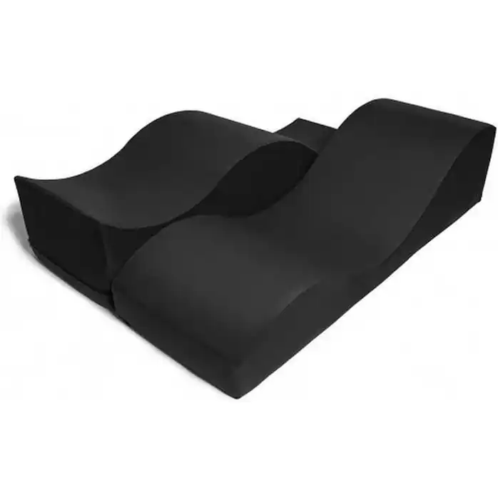 Черная вельветовая подушка для любви Liberator Retail Equus Wave. Фотография 4.